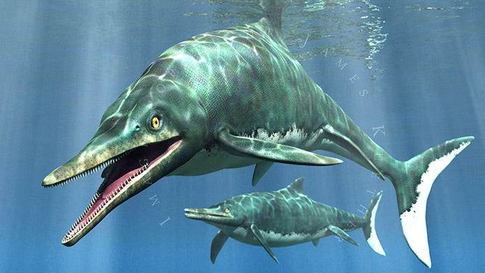 темнодонтозавр - динозавр з найбільшими очима за версією Книги рекордів Гіннеса