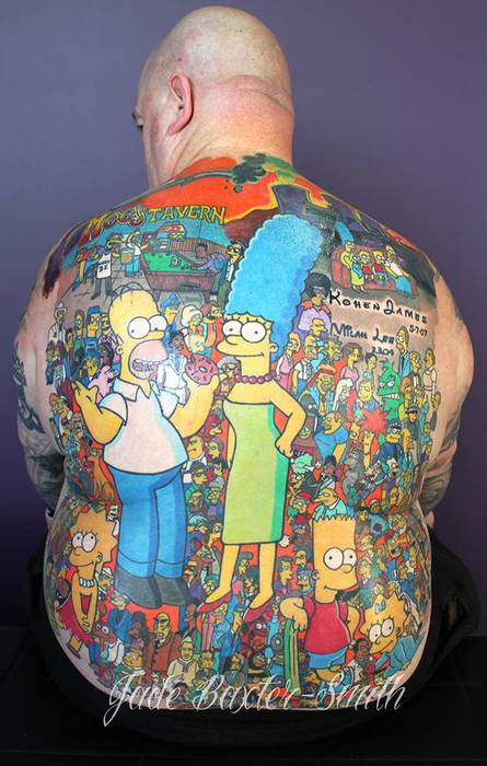 Найбільша кількість татуювань героїв мультсеріалу: Майк Бакстер